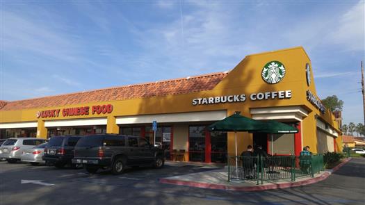 Starbucks and Lucky Food